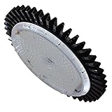 sehr einfache Montage LED Hallenbeleuchtung UFO 100 Watt Neutralweiß ohne SCHIRM Lagerbeleuchtung Falch Werkstattleuchte