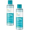 Witch Cleansing Witch Hazel Toner 2 x 200ml Pack. Natural Witch Hazel Infused Toner and micellar Water with Anti-inflammatory Salicylic Acid. Fragrance Free.