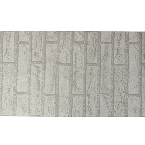 KING DO WAY 10Mx45cm Wandsticker Wandtattoo Wandfolie Wandaufkleber Ziegelstein Aufkleber - 3