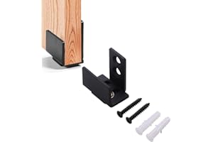 MIAOXINUK Barn Door Floor Guide, Door Bottom Guide, Wall Stay Roller Guides for Sliding Door, Sliding Wardrobe Doors Tracks.