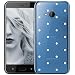 Produktbild OOH!COLOR Handyhülle HTC U11 Life Hülle Silikon Case Handy Tasche transparent Bumper mit Motiv weiße Punkte