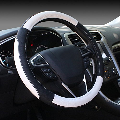 Preisvergleich Produktbild Universal Anti Rutsch Atmungsaktive Lenkradbezug Lenkradhülle Lenkradabdeckung Lenkradschoner Auto ,Dimension:37-38cm
