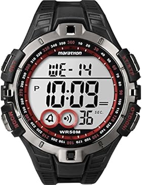 Timex Herren-Armbanduhr XL Lap Timer Sportchronographen Digital Kautschuk T5K4234E