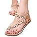 Produktbild feiXIANG damenmode sandalen Schöne sommer boho strandschuhe schuhe (35, Khaki)