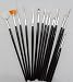 Imported 15pcs Nail Art Gel Design Pen Polish Brush Dotting Drawing Tool - Black RS.220.00