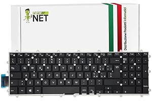 new net - Keyboards - Tastiera Italiana Compatibile con Notebook dell Inspiron 5567 5570 5767 5770 7566 7567 7577 5575 5765 5775 7773 7778 7779[ Senza Frame - Layout ITA ]