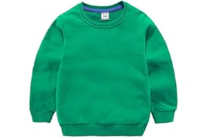 DCUTERQ Bébé Garçons Enfants Manches Longues Coton Sport Pull Tops Col Rond Sweatershirt Chemise Sweat Shirt 1-8 Ans
