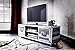 Produktbild Dreams4Home Lowboard 'Lewis' aufgebaut, Designermöbel, TV-Bank, TV-Schrank, Kommode, Fernsehschrank, mit Rollen, gebrauchtes Akazien-, Pinien- und Gummibaumholz, Metallrahmen Aluminium, Wohnzimmer