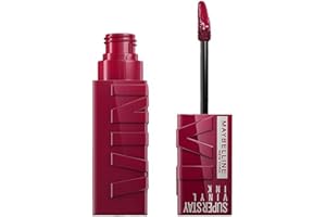 ‎MAYBELLINE Maybelline New-York, Pomadka w Płynie, Efekt Błyszczącego Winylu, Długotrwała, SuperStay Vinyl Ink, Odcień Unrivaled 30