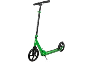 OLSSON & BROTHERS OLSSON Patinete niño - Patinete Urbano, hasta 100 kg, Scooter para niños, Grandes Ruedas 200 mm, Manillar Ajustable en Altura, Plegable, Niños y Adolescentes