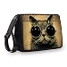 Produktbild MySleeveDesign Messenger Bag Laptoptasche Notebooktasche mit Tragegurt - Tasche für Laptop & Notebook der Größen 13,3 Zoll / 14 Zoll / 15,6 Zoll / 17,3 Zoll - VERSCH. DESIGNS - Cool Cat - 17