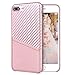 Produktbild VemMore iPhone 7 Plus / iPhone 8 Plus Hülle Case Handyhülle Ultra Slim Dünn Silikon PU Case Bumper mit Kartenfach 360 Protection Schutzhülle Kratzfest Anti-Kratzer Anti-Rutsch Stoßfest Case Cover - Rose Gold