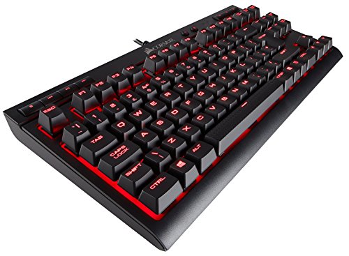 Corsair K63 - Teclado mec  nico Gaming  Cherry MX Red  retroiluminaci  n LED roja  QWERTY Espa  ol   Negro