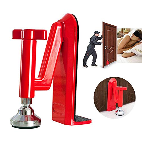 Preisvergleich Produktbild Volwco Tragbarer Türschließer, Sicherheitstürschloss Verriegelung, Tür-Jammerwiderstand, Lockdown für Zuhause, Hotel, persönlicher Schutz