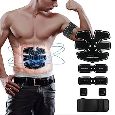 iMate Smart appareil de fitness, EMS ABS Coupe d'entraînement, abdominale Muscle Toner Tonique ABS Fit Poids entrainement musculaire, tour de taille minceur Ceinture AB accélère la perte de poids et Tonique, EMS Gym machine d'entraînement, unisexe Fit…