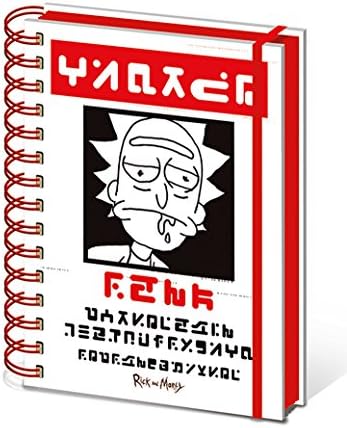 Rick and Morty Notebook Wanted for Crimes Official A5 Wiro One Size