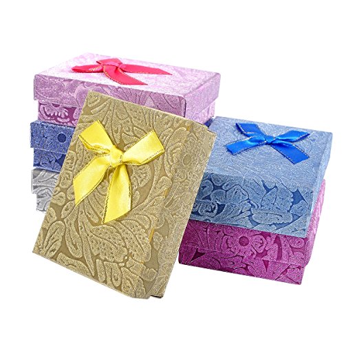 HooAMI Geschenkbox Schachtel Karton Aufbewahrungsbox Etui mit Schleife