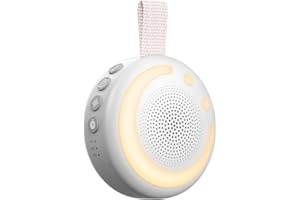 Numsy Shush White Noise Machine Baby - Einschlafhilfe für Babys mit 21 beruhigenden Geräuschen - Einschlafmusik für Kinder - Weißes Rauschen Gerät mit Nachtlicht & Timer