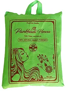 Pankhudi Henna 100% Natural henna powder cloth filtered (500gm)