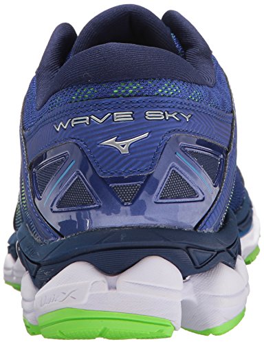 Mizuno Mens Wave Sky Running Shoe Surf The Web Silver Desertcart
