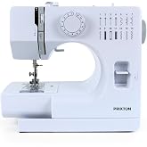 PRIXTON Sewing Machine P115, 14 Different Stitches, 2 Speeds, Lamp and Pedal Included