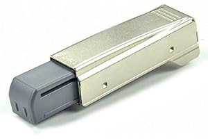 Blum 973A0500.01x4 973A Blumotion Straight Arm Full Overlay Hinge for Doors, Nickel Finish (Pack of 4)