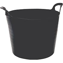 Seau Panier Flexible RED HOG 42L Noir - Résistant Jusqu'à 120 Kg, Pour Maison, Jardin, Garage, Animaux, Transport