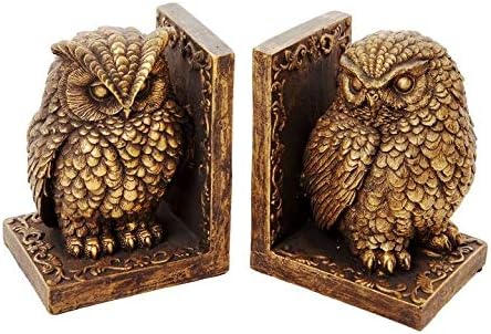Pretty Maison Bronze Owl Book Ends
