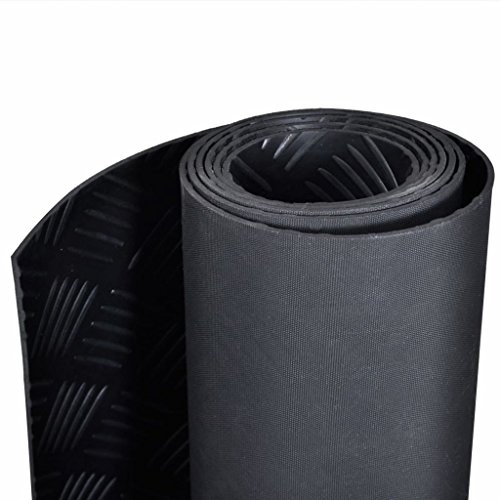vidaXL Tapis de sol antidérapant En caoutchouc 2 x 1 m Diamant