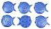 Produktbild 6 Stück Antirutsch Pads Sticker f. Bad u. Dusche Antibakteriell / Fische 803500