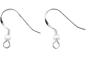 NaturSchatulle Ohrhaken Ohrringe Rohlinge 100% Sterling Silber 925 I 5 Paar I DIY Ohrhänger Schmuck Selber Basteln Fischhaken Schmuckherstellung