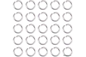 Angel Malone ® Super Strong Stainless Surgical Steel Jump Rings Jewellery Making Findings - UK Seller (100pcs 8mm x 1mm)