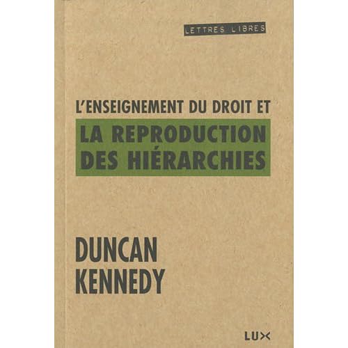 L'enseignement du droit et la reproduction des hiérarchies
