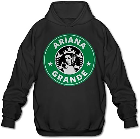 Ariana Grande Men Hoodies Sweatshirts Pullover Cool Hoodies -  Black - 