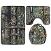 Produktbild sexy world 3 Piece Bath Mat Set Hunting Camo Non Slip Bathroom Mats Contour Toilet Cover Rug