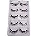 Sanwood 5 Pairs Eye Lash Extension Makeup False Eyelashes