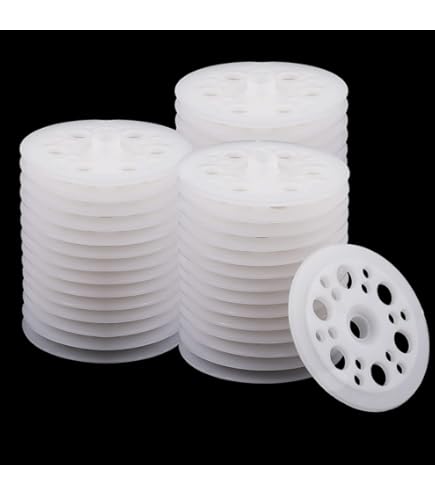 Rondelle In Polipropilene Da 60 Mm Per Il Fissaggio E Il Supporto Di Tutti I Tipi Di Pannelli E Fogli Isolanti Da Morbido A Medio Medio, 100 Pezzi