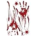 Produktbild Bobury Halloween Blut Handprint Wand-Aufkleber Aufkleber Removable Schaufenster PVC Wasserdichte Paste-Wand-Dekor