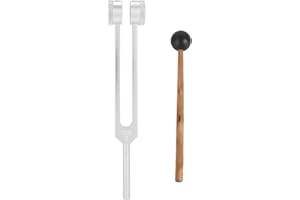 ANNJOM Vibration Tuning Fork, Medical 128Hz Medical-Grade Aluminium Alloy Tuning Fork, Instruments Tuning Tool for Health Health Club Health Tool