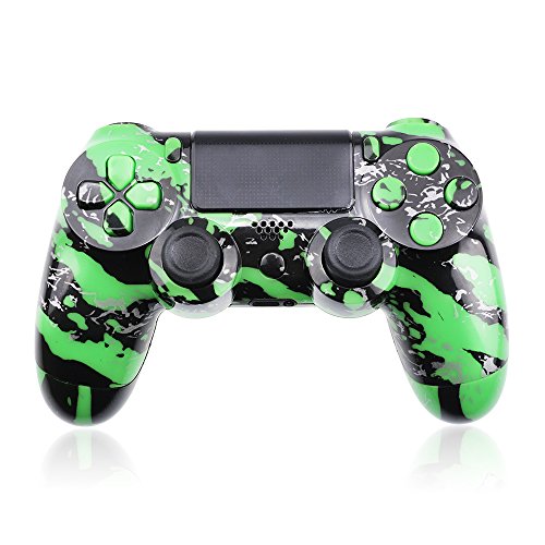 Preisvergleich Produktbild Controller Austauschgehäuse - Grün Camouflage mit Pad und Tasten / PS4