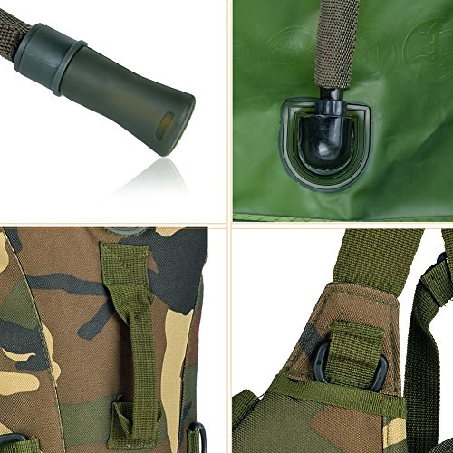 Alando wasserdichter Trinkrucksack Fahrradrucksack mit 3L trinkblase, Ideal für Radsport, Laufen, Joggen, Wandern, Motorad, Camping - 6