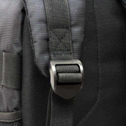 RIVACASE Spiegelreflex Rucksack – Hochwertige Kameratasche mit Zubehörfächern und hohen Tragekomfort – Schwarz - 8