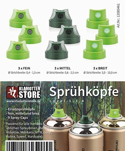 Montana CAP PACK SMALL Sprühdosen Caps / 9 Stück