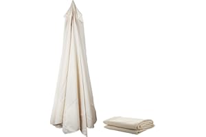 HanOBC Auvent de rechange pour parasol de terrasse de 3 m pour table de marché à 8 baleines de 2,7 m Sunbrella anti-UV (auvent uniquement)