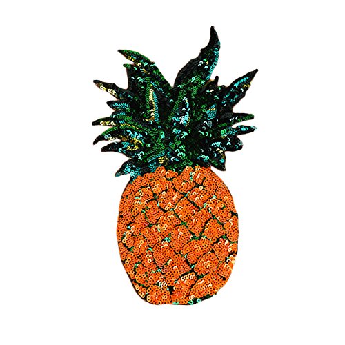 Blue Vessel 1 Stück Ananas Blume Stickerei Nähen Bügeln auf Patches Abzeichen Tasche Applique Kleid T-Shirt Jeans Hut Cheongsam Für Dekor
