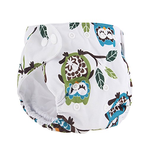 LQZ(TM) Newborn Baby Pocket Diaper Cloth Diaper Cover Adjustable Snap Breathable Reusable Washable Nappy (42)