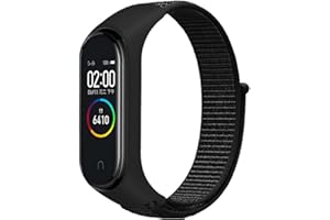 FYISWHO Oddychający pasek sportowy do Xiaomi Smart Band 7 / Mi Band 6 / Band 5 / Band 4 / Band 3, nylonowa bransoletka zamienna do Amazfit Band 5