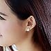 JaneDream Womens Cute Dolphin Crystal Rhinestone Zircon Stud Earrings