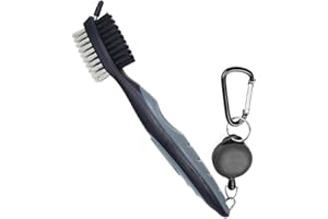 Berfea Kit de Nettoyage de Club de Golf avec Brosse et Serviette de Golf, Brosse de Club de Golf et kit de Nettoyage de rainures de Golf, Accessoires de Golf pour Homme