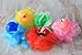 Childrens Character Bath Scrunchie / Ball / Mesh Sponge (Squeaky Animal, Blue)